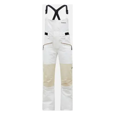 Kalhoty peak performance w 2l stretch bib pants offwhite