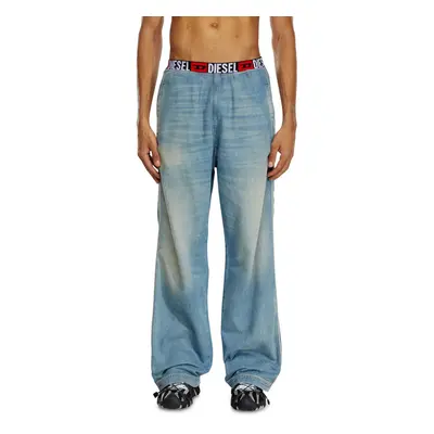 Džíny diesel d-martian-s trousers blue