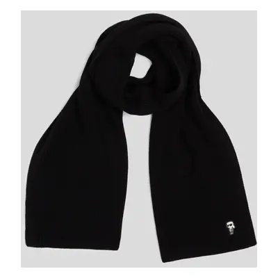 Šála karl lagerfeld k/ikonik 2.0 knit scarf black