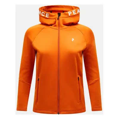 Mikina peak performance w rider zip hood gold flame