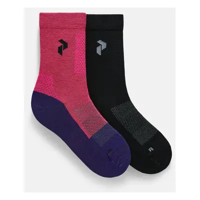 Ponožky peak performance hiking sock 2-pack beetroot purple