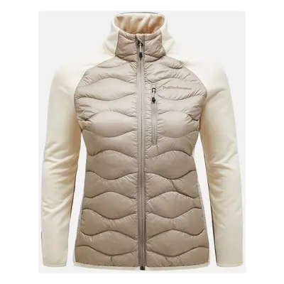 Bunda peak performance w helium down hybrid jacket avid beige