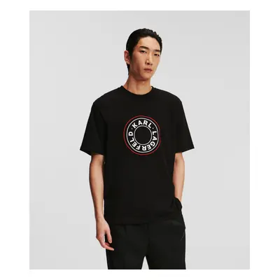 Tričko karl lagerfeld circle logo t-shirt black