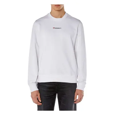 Mikina diesel s-ginn-k45 sweat-shirt bright white