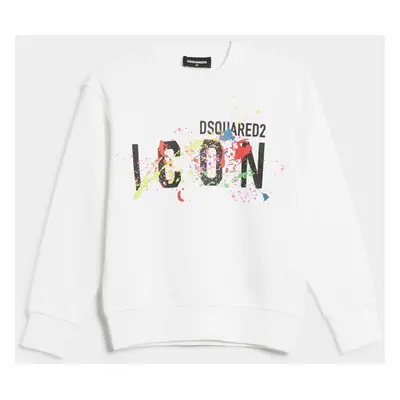 Mikina dsquared2 cool fit-icon sweat-shirt white