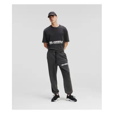 Tepláky karl lagerfeld rsg washed sweatpants vashed vintage black