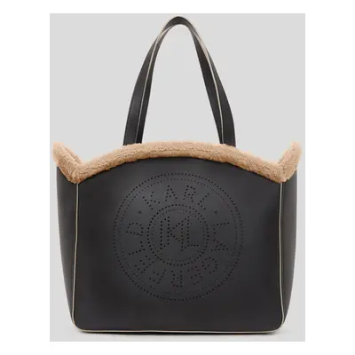 Kabelka karl lagerfeld k/circle sp lg tote shearling black