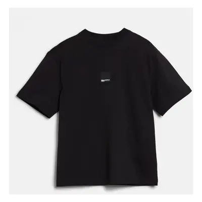 Tričko karl lagerfeld jeans klj regular badge tee black