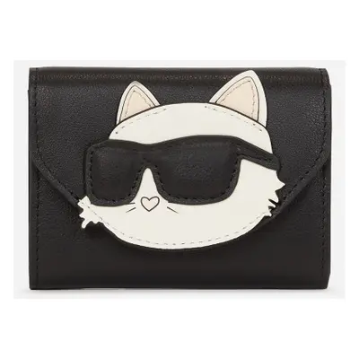 Peněženka karl lagerfeld k/ikonik 2.0 leather wlt choup black