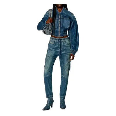 Džíny diesel d-ursy-s track sweat jean blue denim