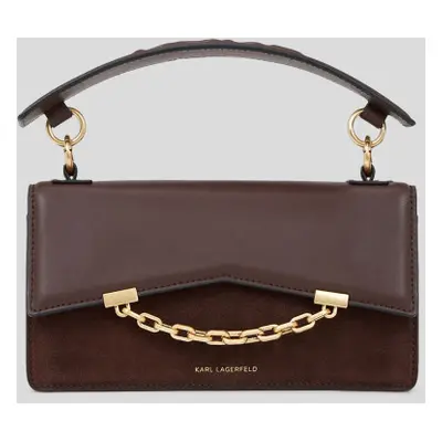 Crossbody karl lagerfeld k/seven grainy sp cb suede dark chocolate