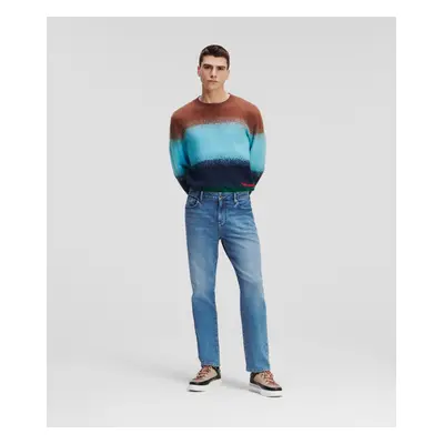 Džíny karl lagerfeld regular fit kl logo denim light blue denim