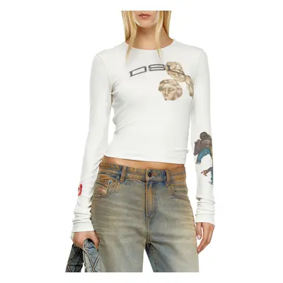 Tričko diesel t-ele-ls tank top off white