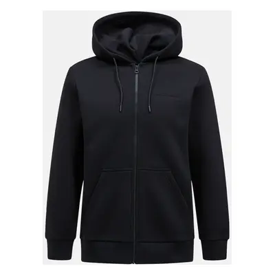 Mikina peak performance m original small logo zip hood black