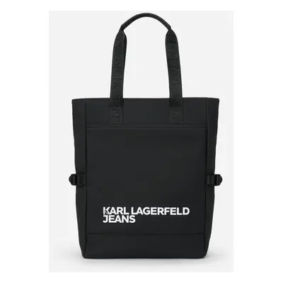 Kabelka karl lagerfeld jeans utility coated tote black