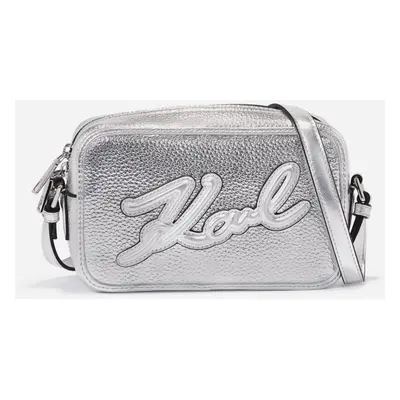 Crossbody karl lagerfeld k/skuare camerabag grainy silver