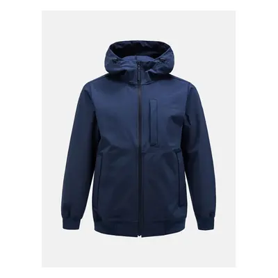 Bunda peak performance m softshell hood jacket blue shadow