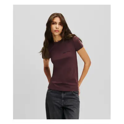 Tričko karl lagerfeld jeans klj slim fit tee plum perfect