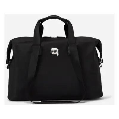 Taška karl lagerfeld k/ikonik 2.0 nylon weekender black