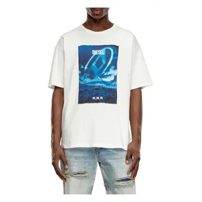 Tričko diesel t-boxt-q16 t-shirt off white