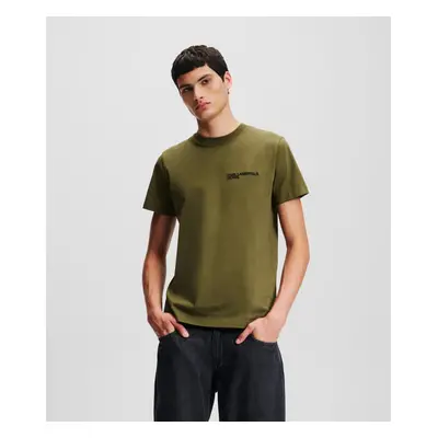 Tričko karl lagerfeld jeans klj slim sslv tee ivy green