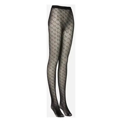 Punčochy karl lagerfeld k/monogram party tights black