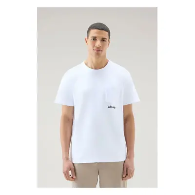 Tričko woolrich trail t-shirt bright white