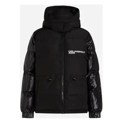 Bunda karl lagerfeld jeans klj puffer jacket black/shiny black