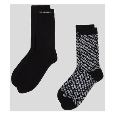 Ponožky karl lagerfeld k/essential socks pack black/white