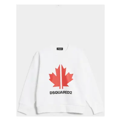 Mikina dsquared2 slouch fit sweat-shirt white