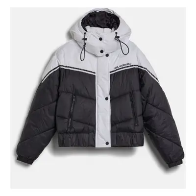 Bunda karl lagerfeld colorblock padded jacket black/white