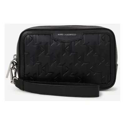 Kosmetická taška karl lagerfeld k/loom lea vanity case black