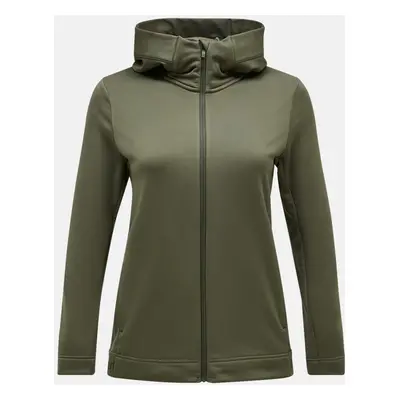 Mikina peak performance w rider tech zip hood pine needle