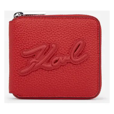 Peněženka karl lagerfeld k/skuare md z/a wallet grainy klassic red