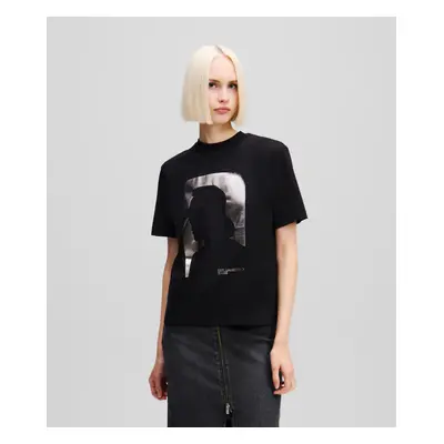 Tričko karl lagerfeld jeans klj reg ss karl tee black