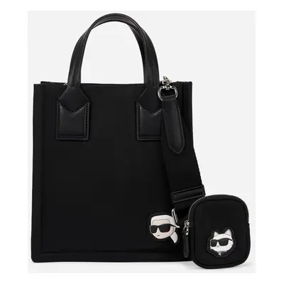 Kabelka karl lagerfeld ikon nylon sm square tote black