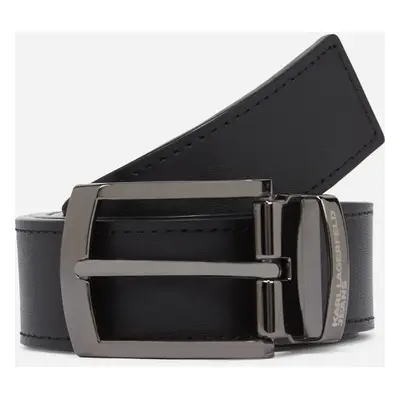 Opasek karl lagerfeld jeans reversible leather belt black