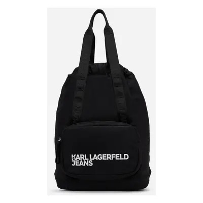 Batoh karl lagerfeld jeans klj essential nylon sporty tot black