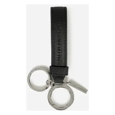 Klíčenka karl lagerfeld k/essential logo loop keychain black