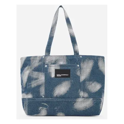 Kabelka karl lagerfeld jeans klj denim tote bleached denim