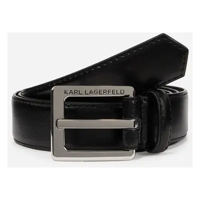 Opasek karl lagerfeld k/essential h3 belt black