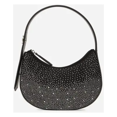 Kabelka karl lagerfeld k/soiree half moon rhinestones black