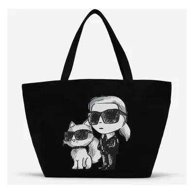 Taška karl lagerfeld ikon k&c shopper black/white