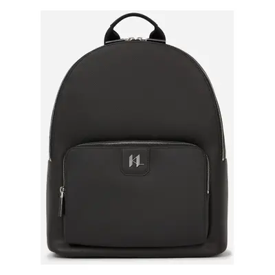 Batoh karl lagerfeld k/monogram leather backpack black