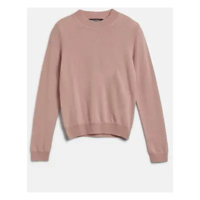 Svetr karl lagerfeld cashmere crewneck rose smoke