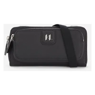 Peněženka karl lagerfeld k/monogram pouch w/ strap black