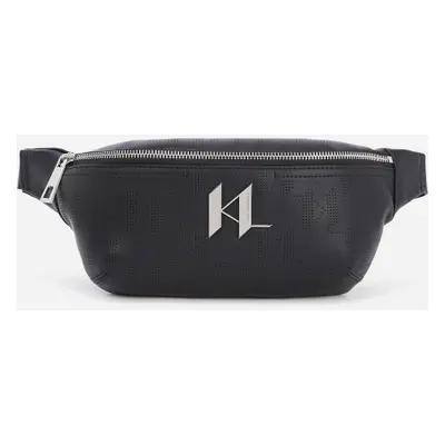 Ledvinka karl lagerfeld k/plak perforated bumbag black