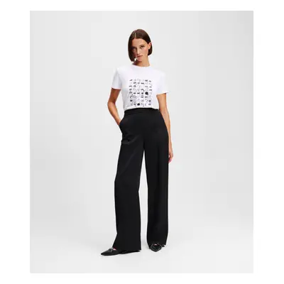 Kalhoty karl lagerfeld everyday pants black