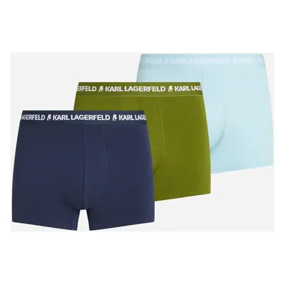 Spodní prádlo karl lagerfeld logo trunk multiband pesto-cool blu-mood indigo