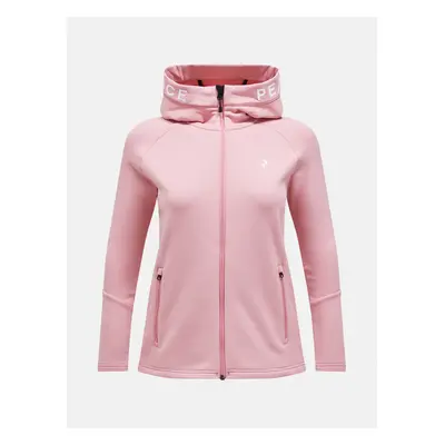 Mikina peak performance w rider zip hood warm blush